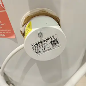 Immersion heater element inspected during Legionella Risk Assessment to verify hot water system performance.