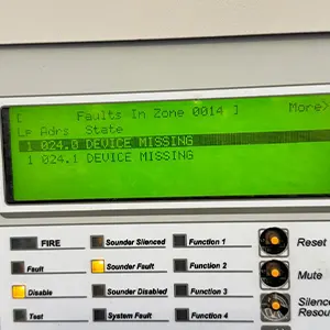 Fire Alarm Control Panel — Identifying system faults such as missing devices and ensuring the alarm is operational for life safety
